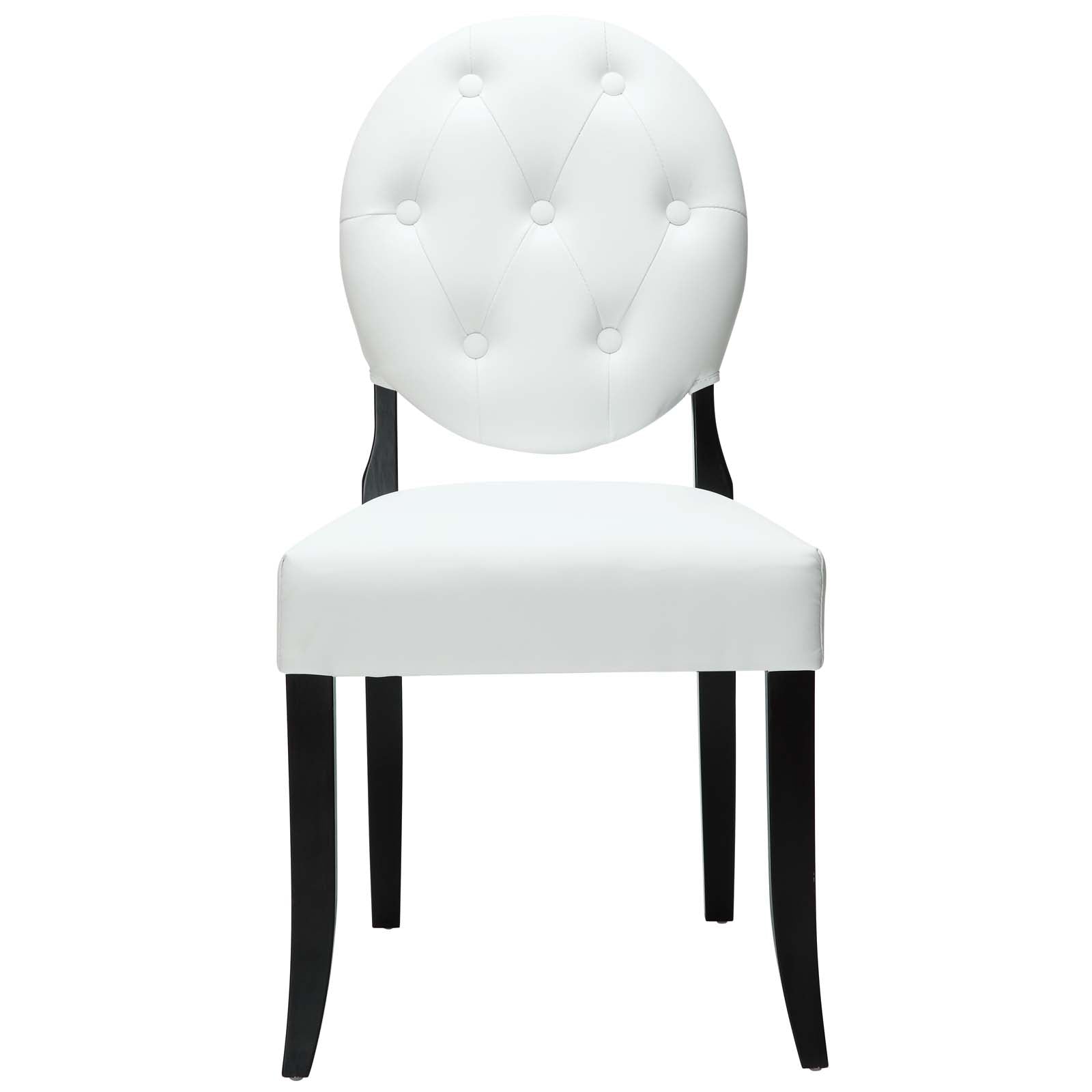 Modway Button Dining Vinyl Side Chair | Dining Chairs | 
