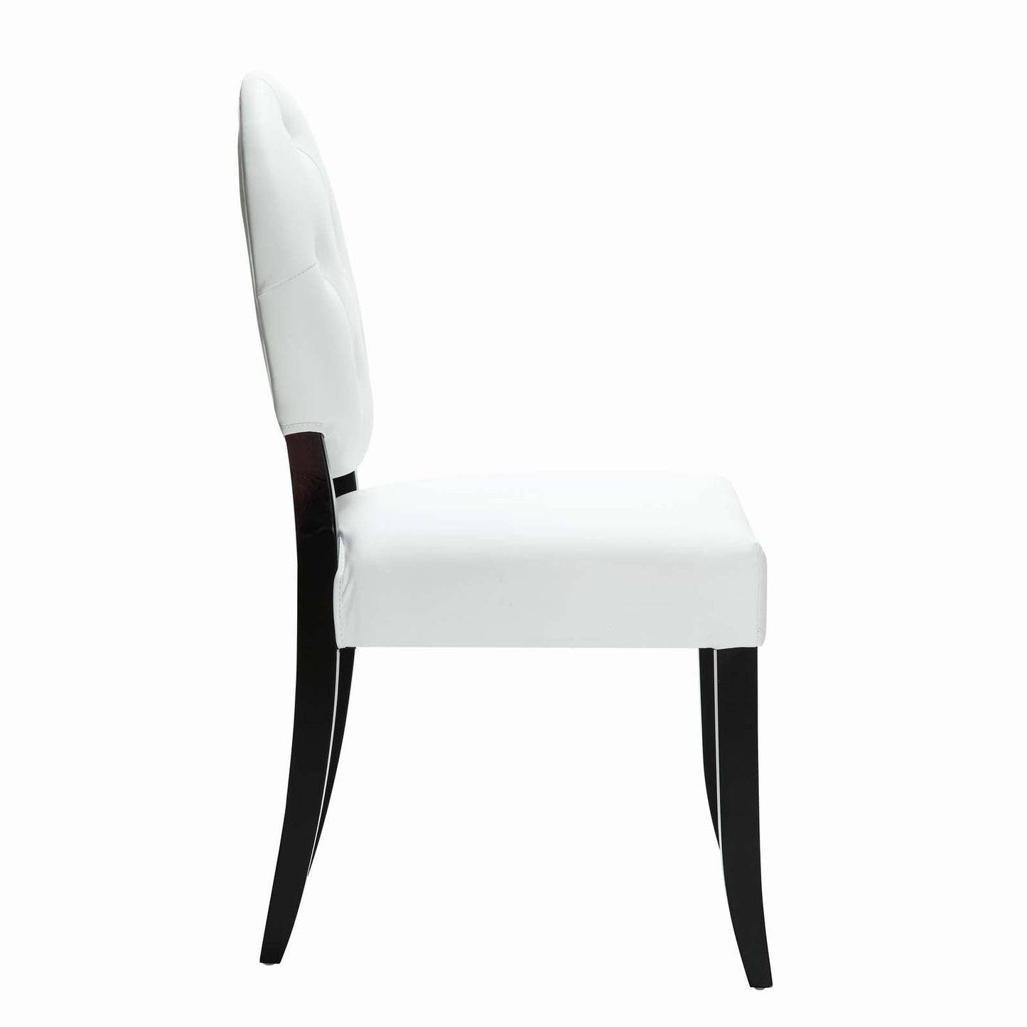 Modway Button Dining Vinyl Side Chair | Dining Chairs | 