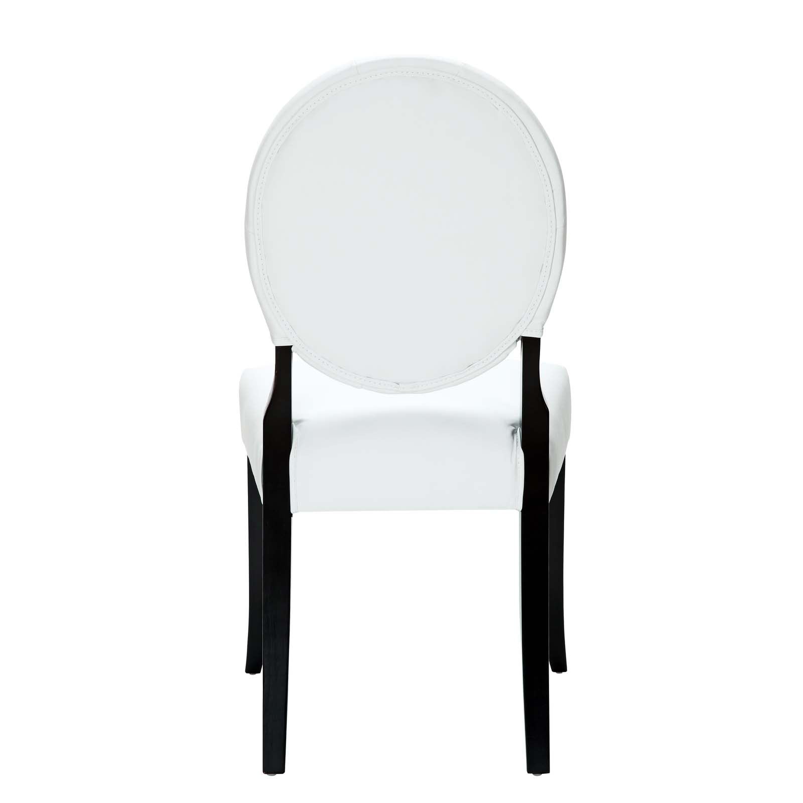Modway Button Dining Vinyl Side Chair | Dining Chairs | 