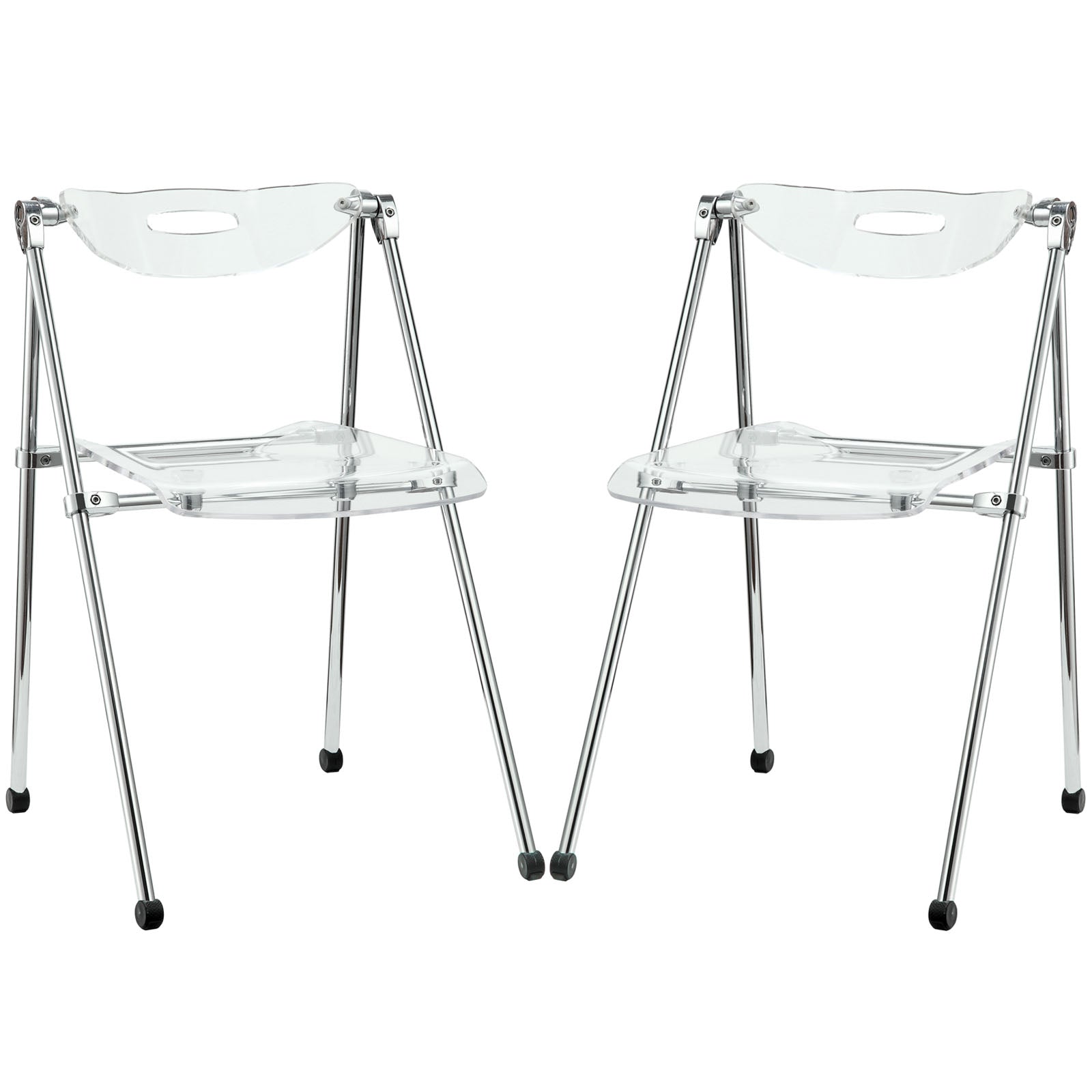Modway Telescope Set of 2 Dining Chairs - Clear | Dining Chairs | Modishstore-2