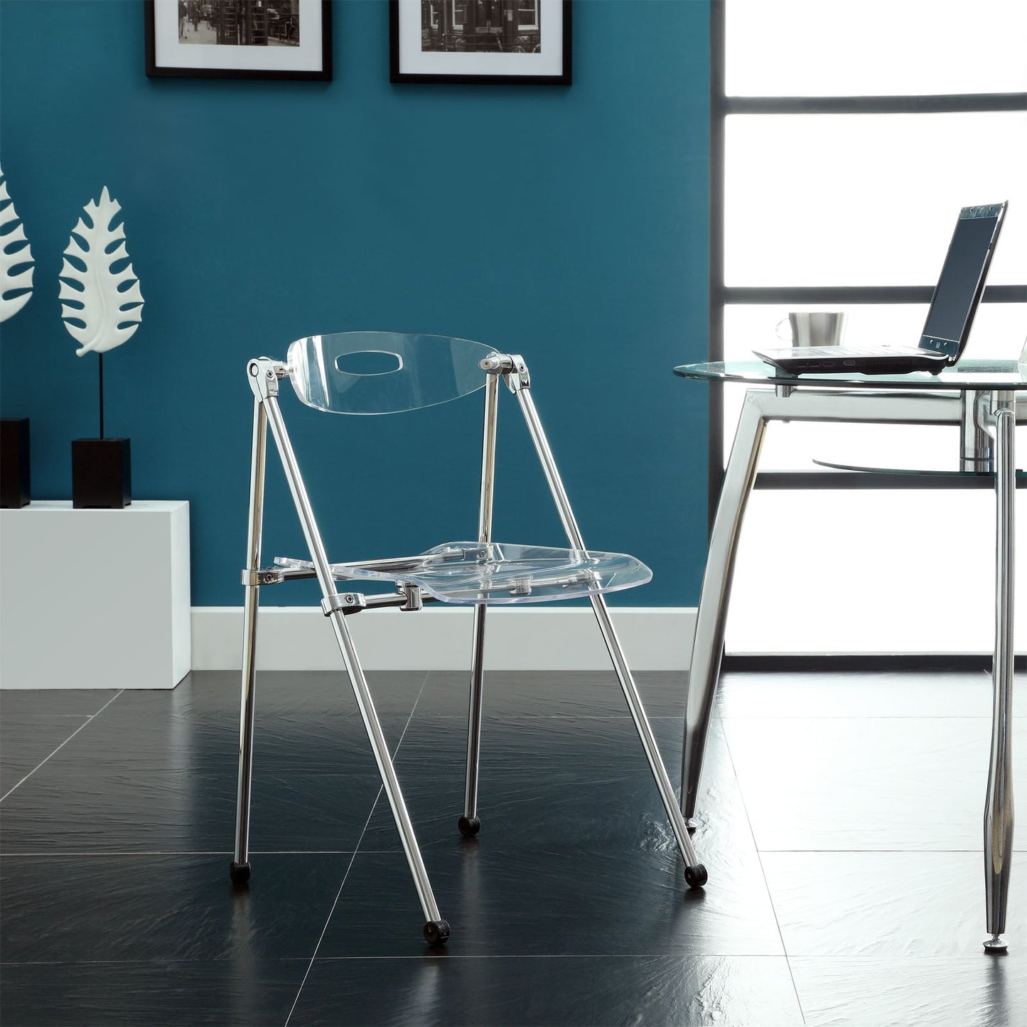 Modway Telescope Set of 2 Dining Chairs - Clear | Dining Chairs | Modishstore