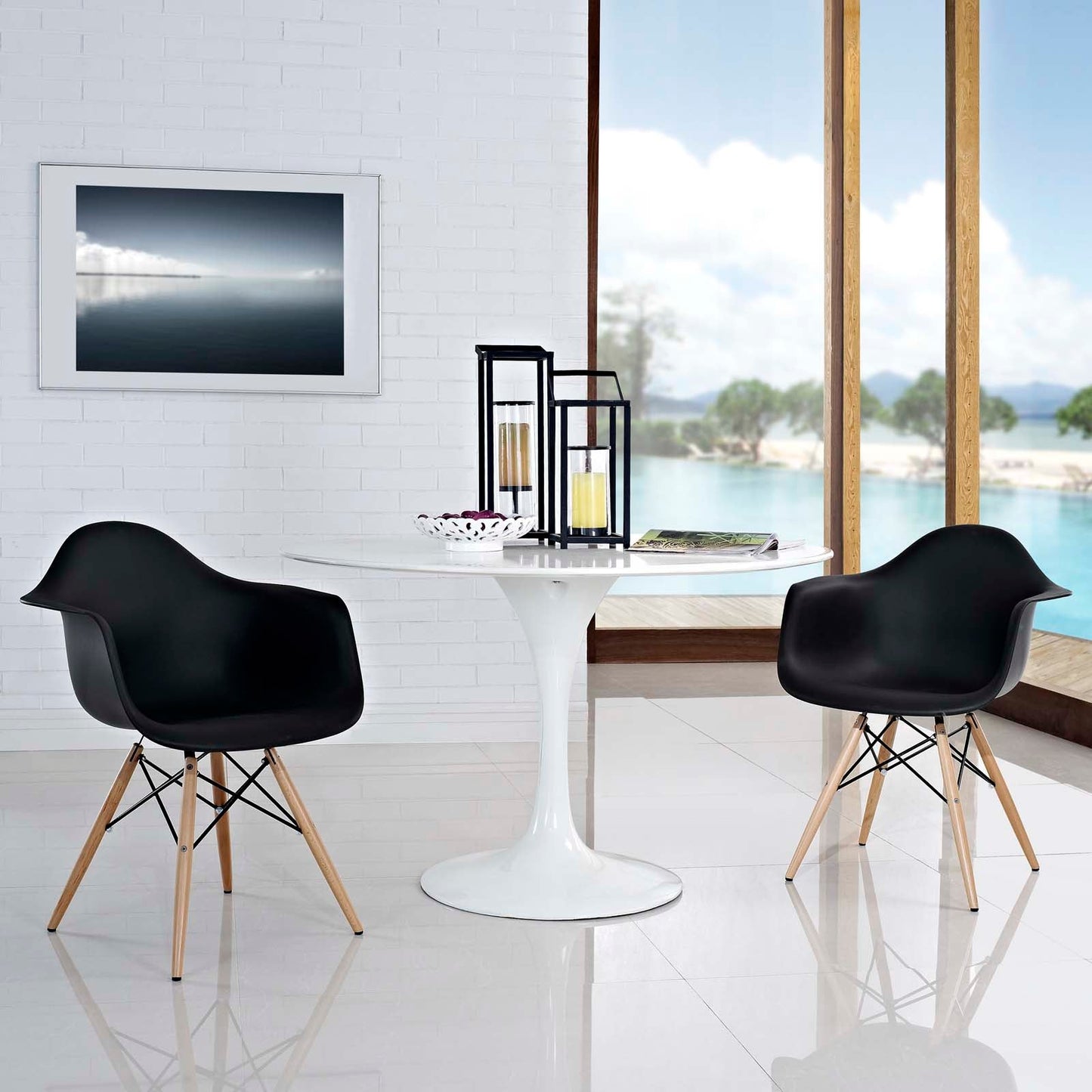 Modway Pyramid Dining Armchair - Set of 2 | Dining Chairs | Modishstore-5