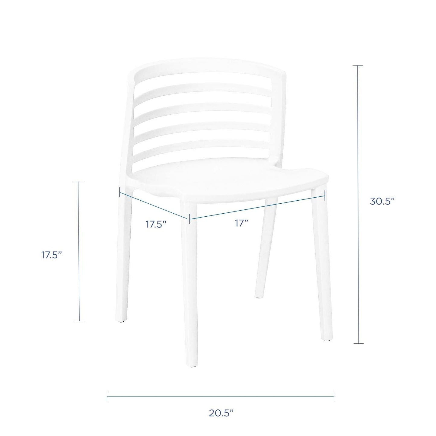 Modway Curvy Dining Chairs - Set of 2 | Dining Chairs | 
