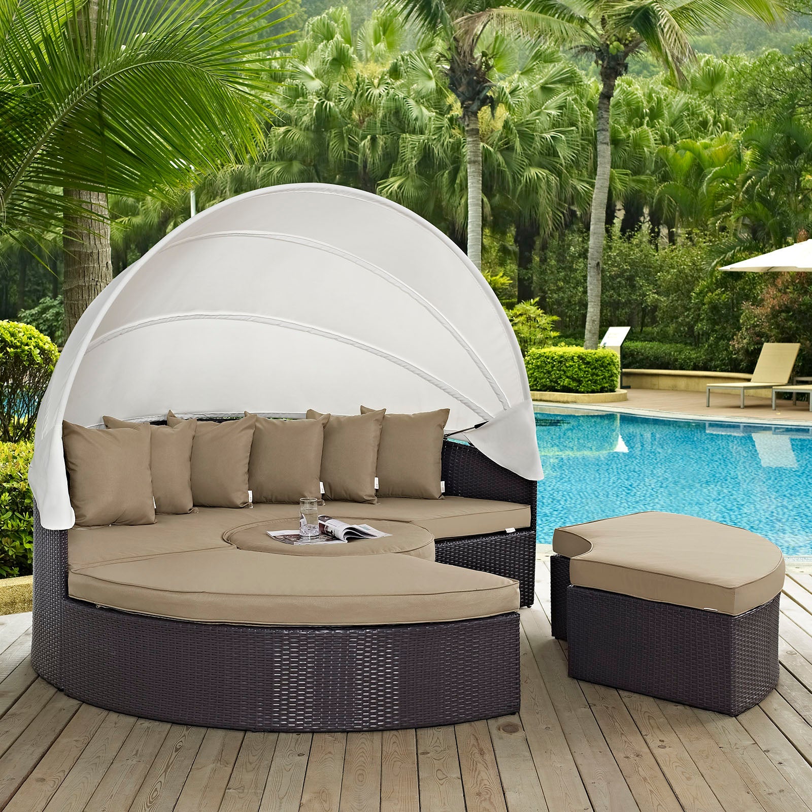 Modway Quest Canopy Outdoor Patio Daybed | Outdoor Patio Daybed | Modishstore-35