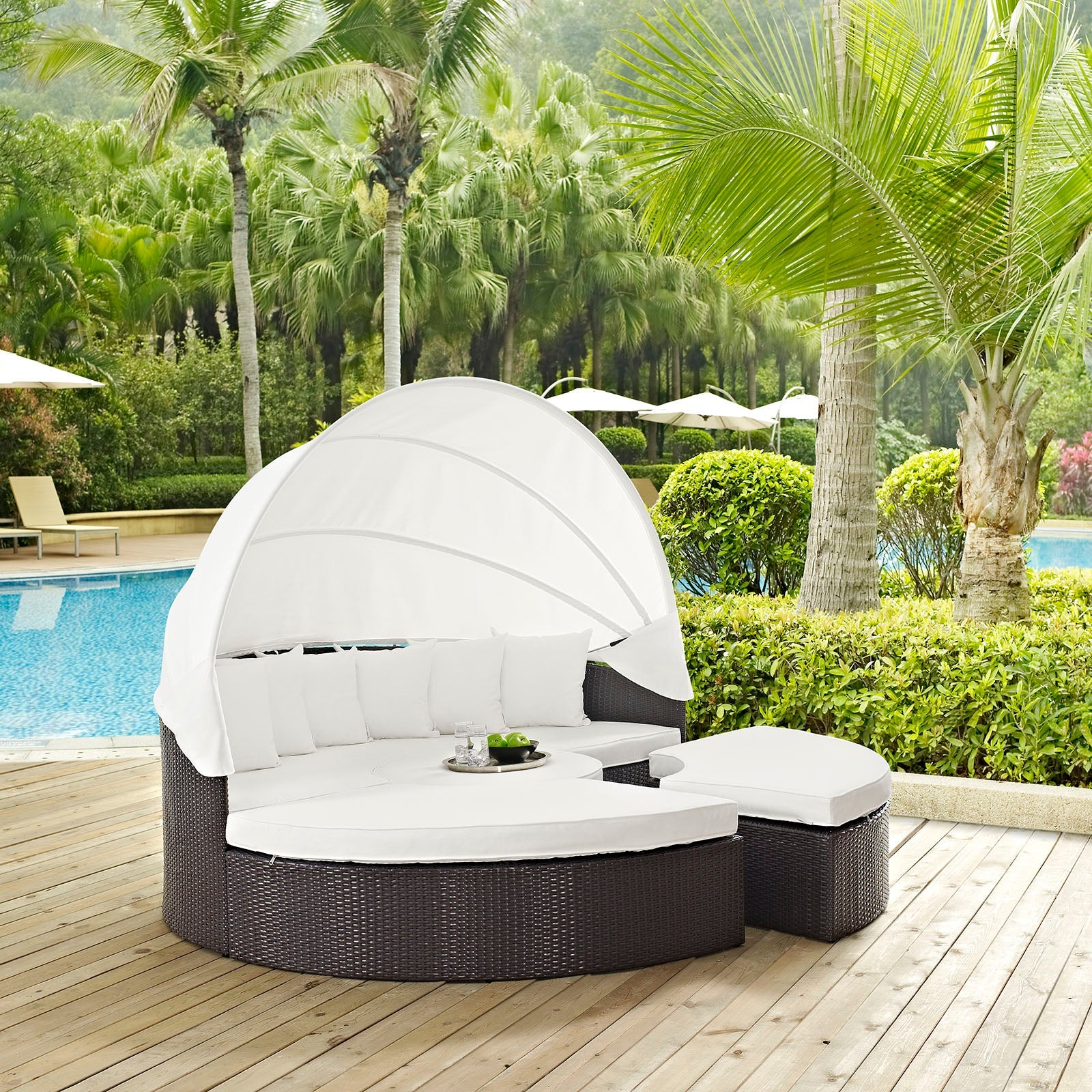Modway Quest Canopy Outdoor Patio Daybed | Outdoor Patio Daybed | Modishstore-34