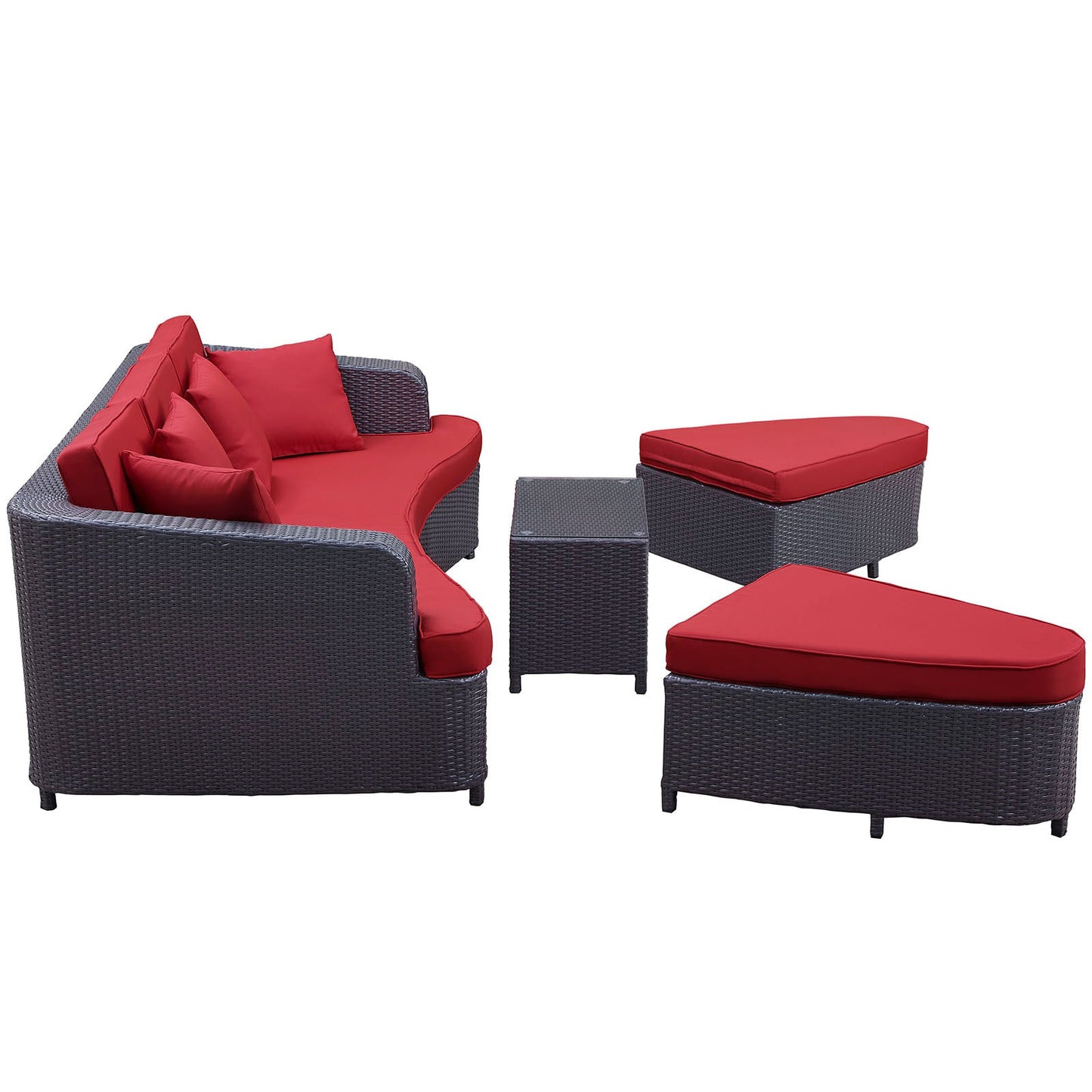 Monterey 4 Piece Outdoor Patio Sofa Set By Modway - EEI-992 | Outdoor Sofas, Loveseats & Sectionals | Modishstore - 3