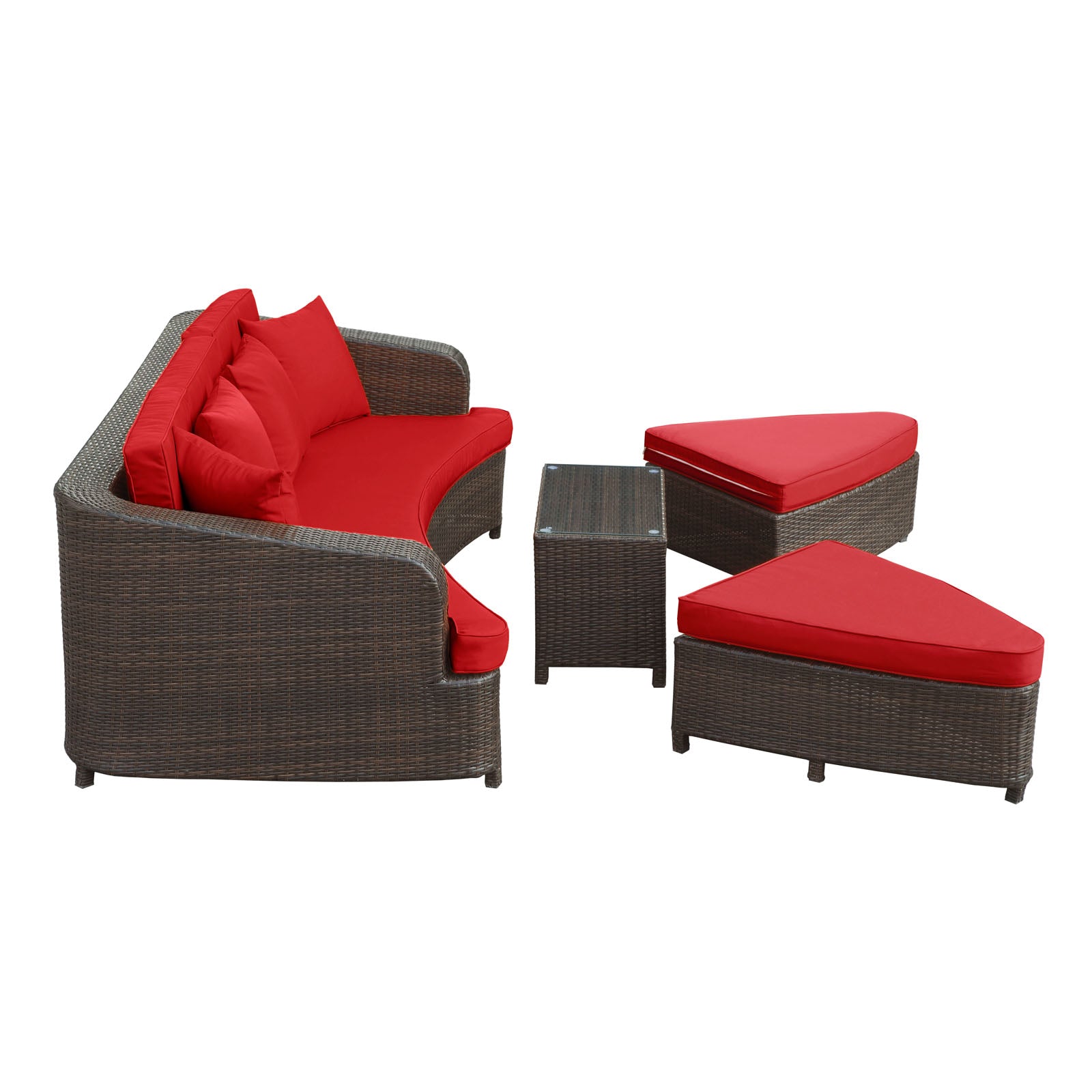 Monterey 4 Piece Outdoor Patio Sofa Set By Modway - EEI-992 | Outdoor Sofas, Loveseats & Sectionals | Modishstore - 6