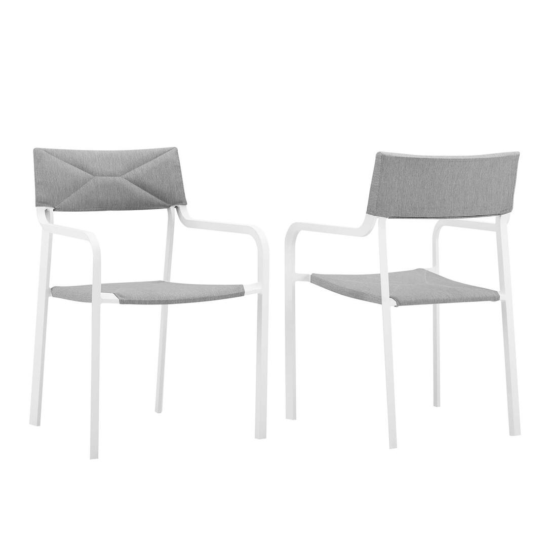 Modway Raleigh Outdoor Patio Aluminum Armchair S/2 | Outdoor Chairs | Modishstore-11