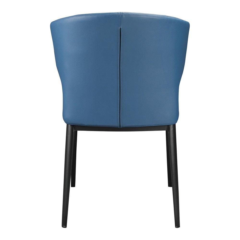 Moe's Home Collection Delaney Side Chair Steel Blue - Set Of 2