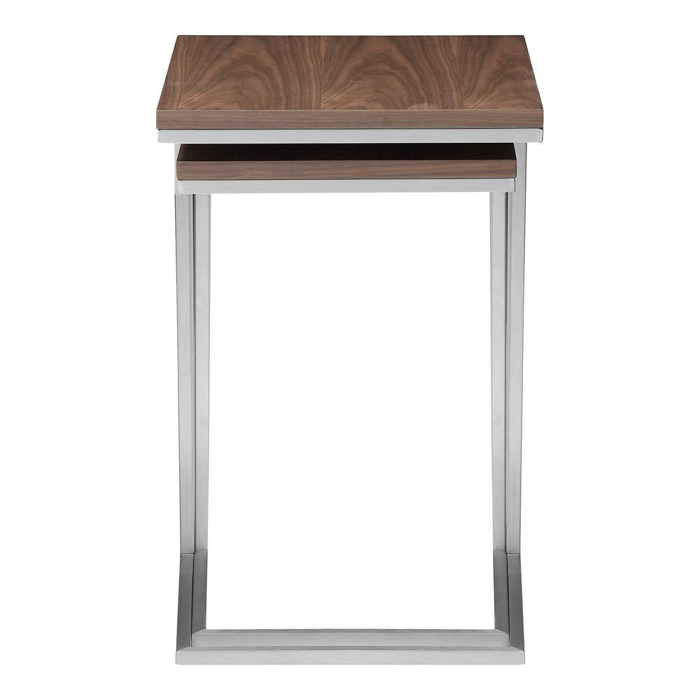 Moe's Home Collection Tabella Tables Set Of 2 Walnut