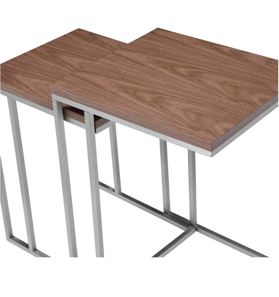 Moe's Home Collection Tabella Tables Set Of 2 Walnut