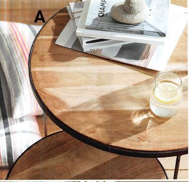 Roost Kikar Wood Tables - Set Of 3