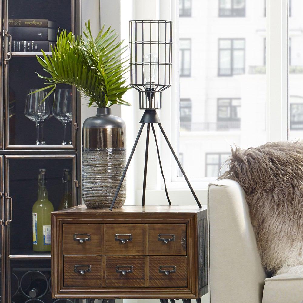 Moe's Home Collection Remo Table Lamp Charcoal