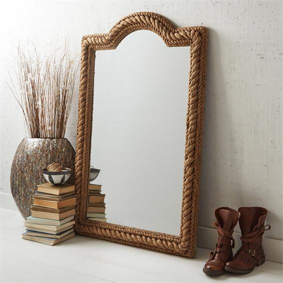 Tozai Home Rectangle Rope Mirror Jute