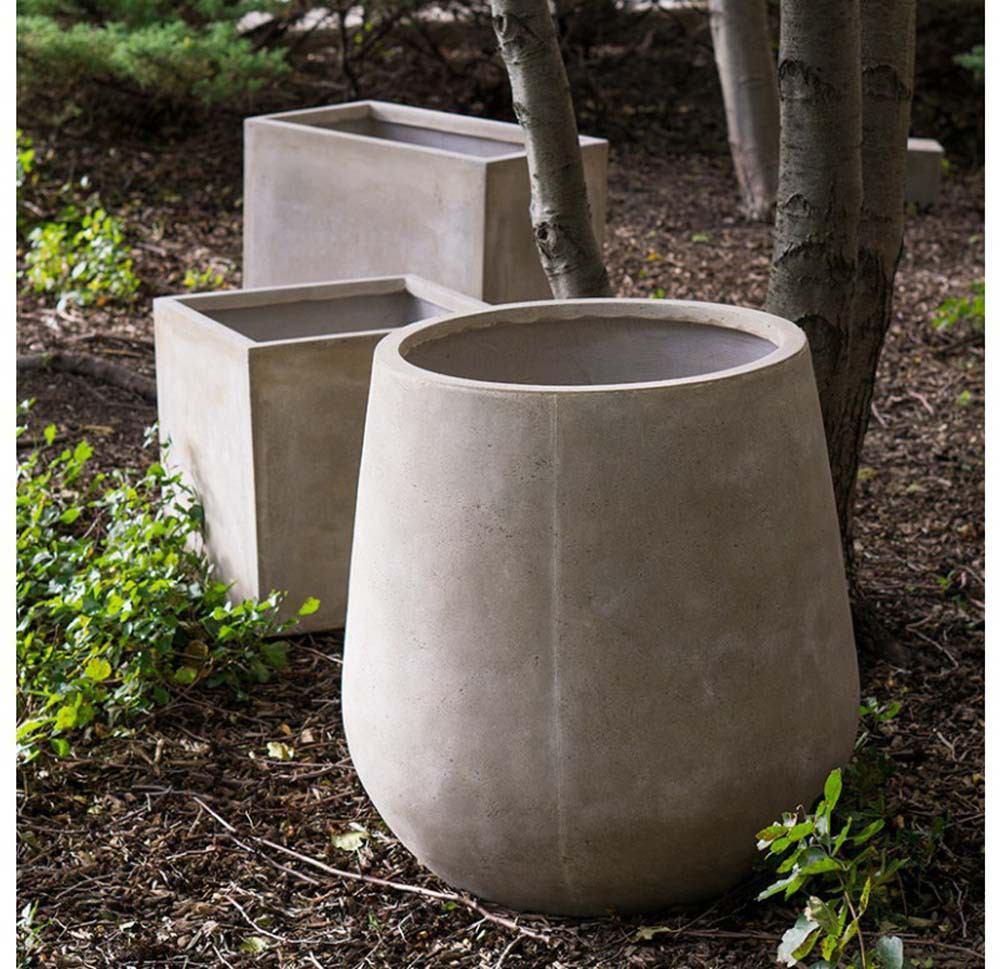 Gold Leaf Design Group Urbano Bell Fiber Clay Planters - Set Of 2
