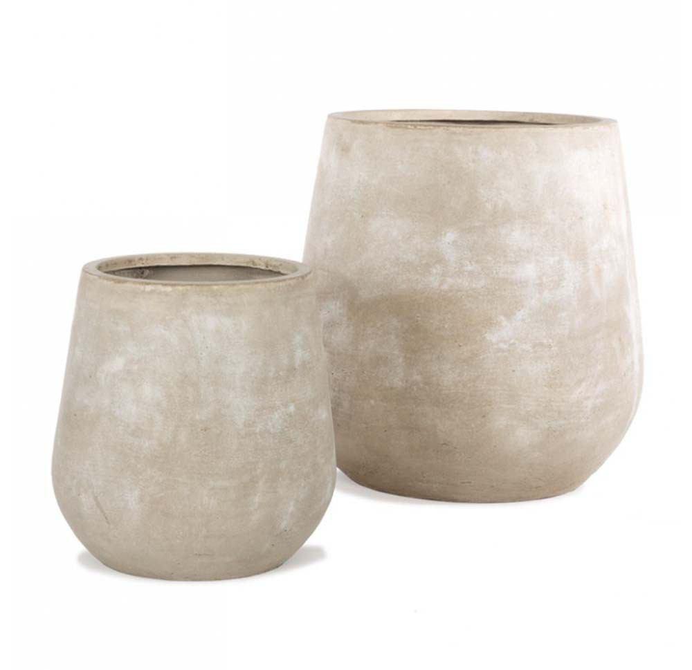 Gold Leaf Design Group Urbano Bell Fiber Clay Planters - Set Of 2