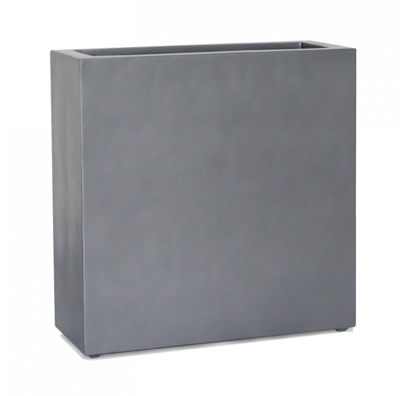 Gold Leaf Design Group Tall Rectangle Planter 30" H - Pewter
