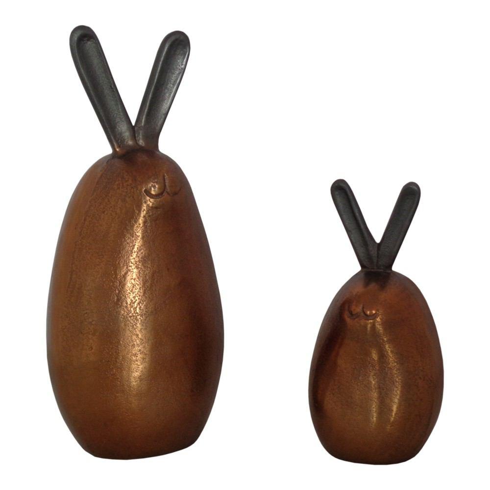 Moe's Home Collection Bronze Bunnies - Set Of 2