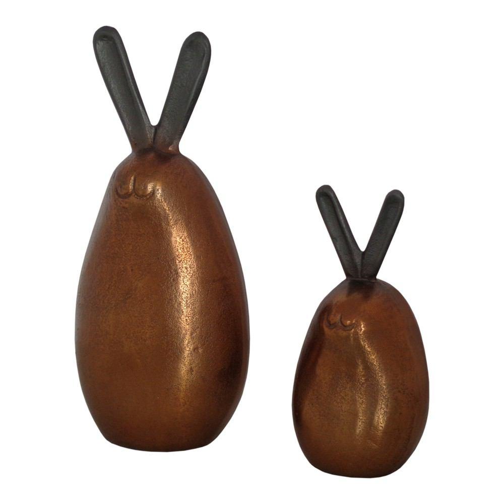 Moe's Home Collection Bronze Bunnies - Set Of 2