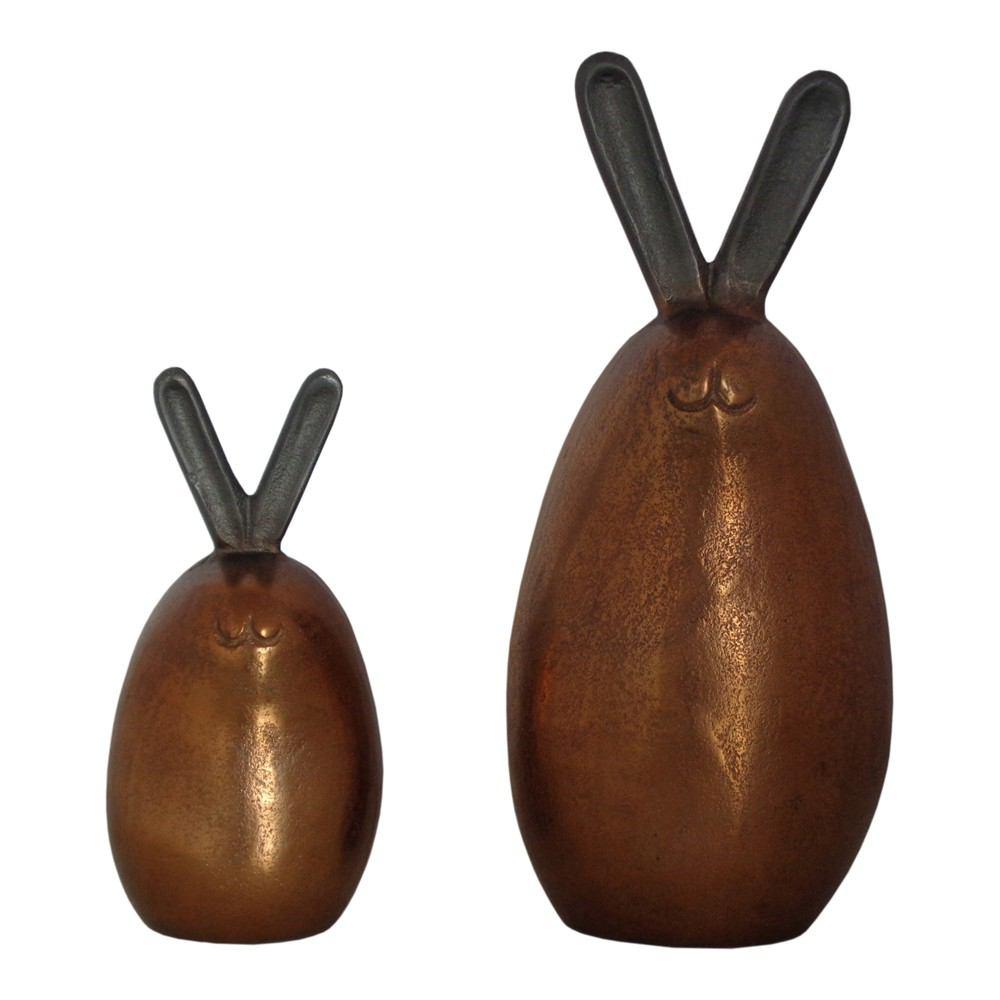 Moe's Home Collection Bronze Bunnies - Set Of 2