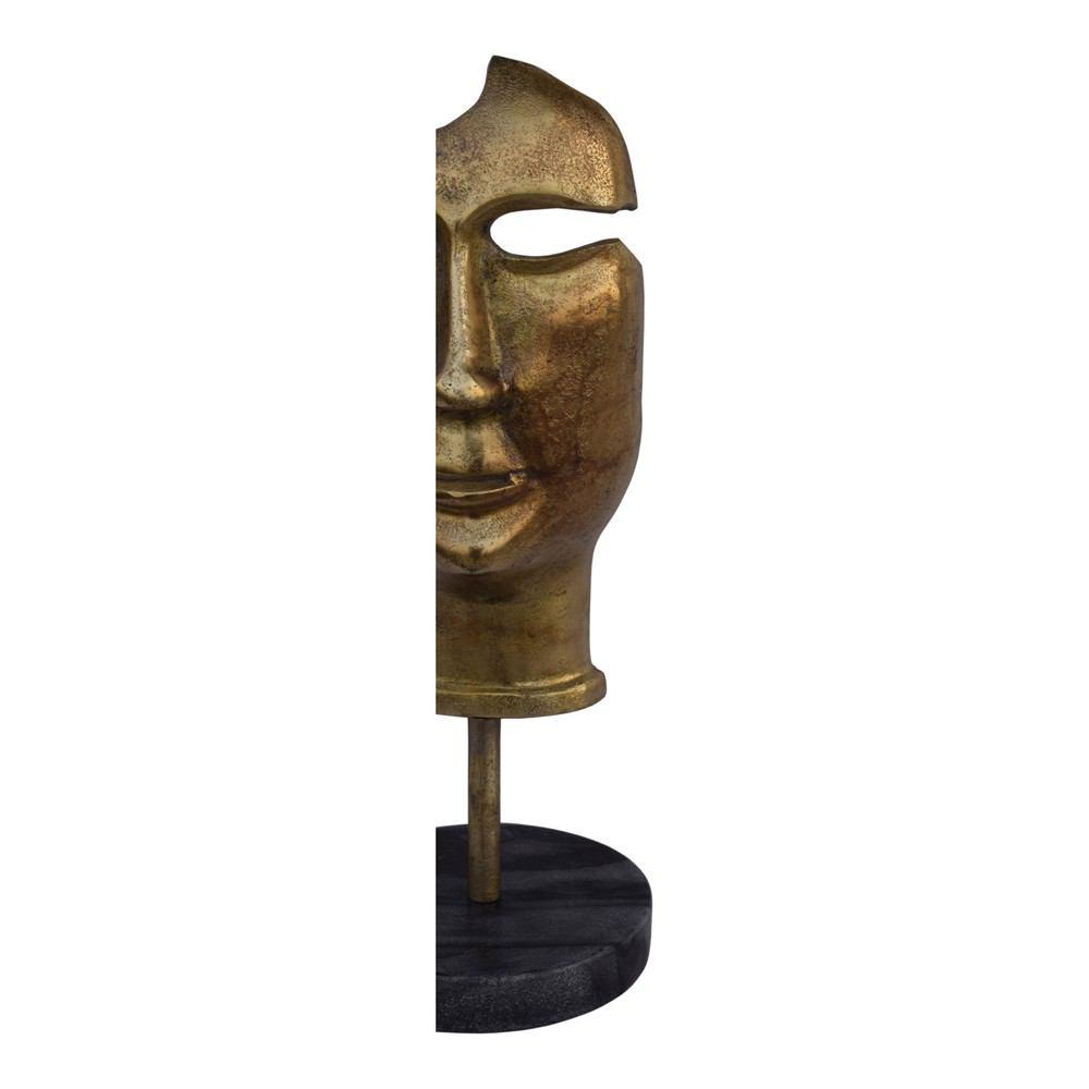 Moe's Home Collection Golden Mask On Stand