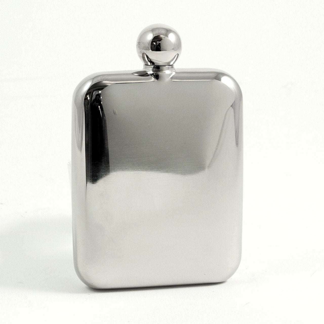 Bey-Berk 6 oz. Round Stainless Steel Flask