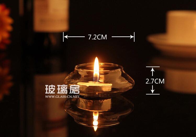 5 X Transparent Floating Glass Candle Holder Wedding Home Table Decorative With One Candle Romantic Dinner - Set Of 5 Candle Holders, Modish Store, - Modish Store
