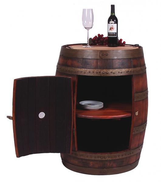 2-Day Designs Full Barrel Cabinet On Casters