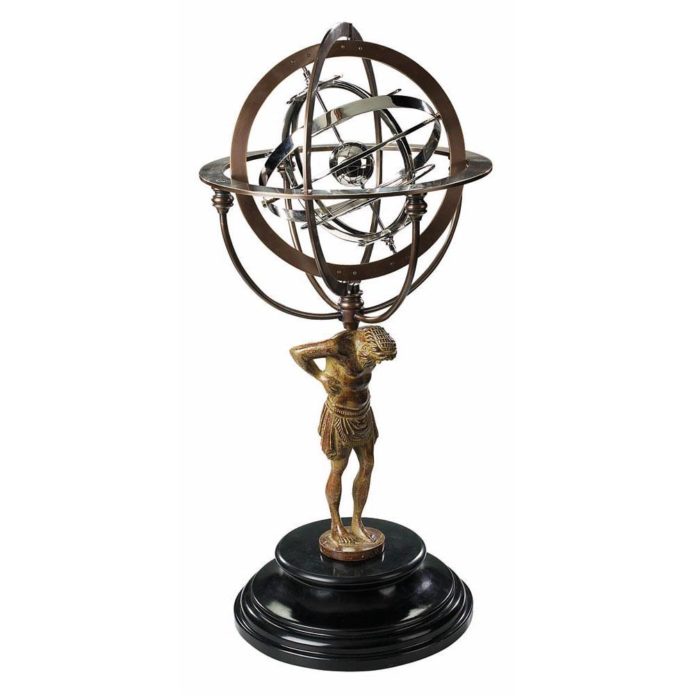 18th C. Atlas Armillary By Authentic Models