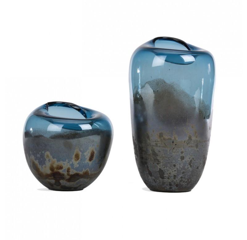 Gold Leaf Design Group Reduction Glass Vases