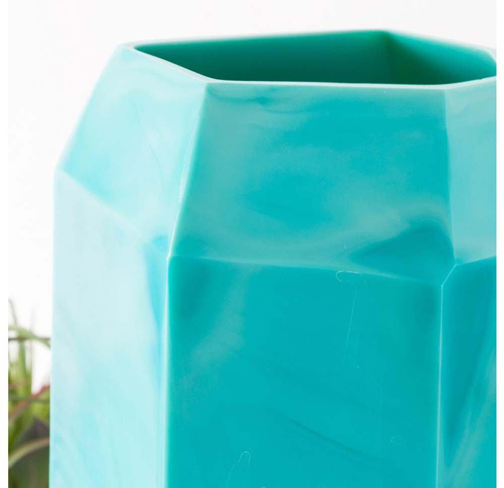 Gold Leaf Design Group Aqua Glass Vase
