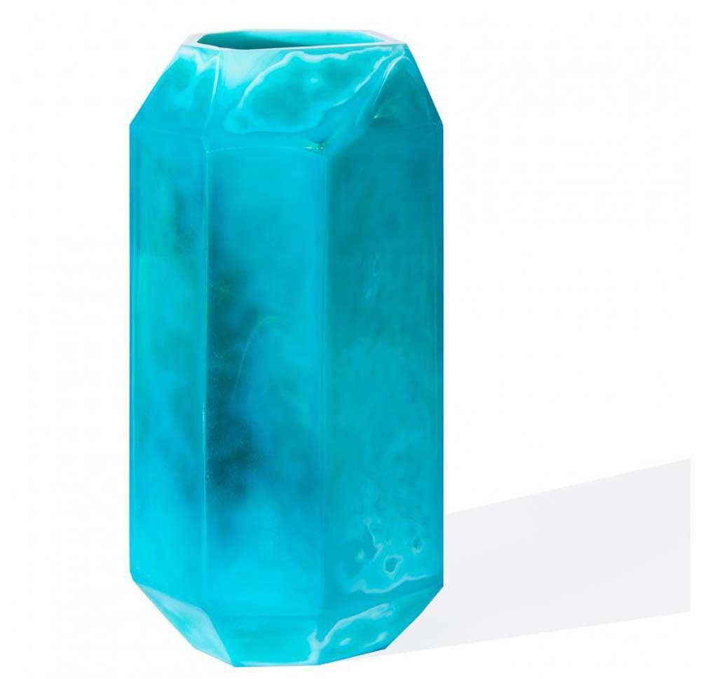 Gold Leaf Design Group Aqua Glass Vase