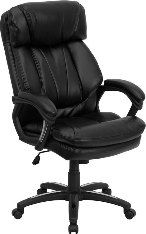 Flash Furniture High Back Black Leather Executive Swivel Office Chair