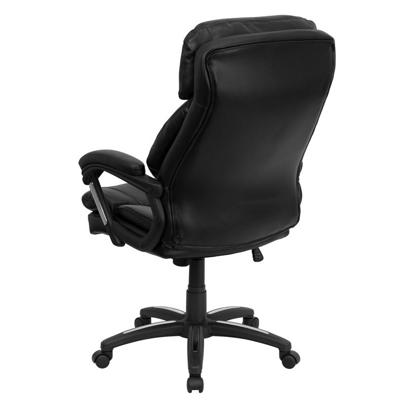 Flash Furniture High Back Black Leather Executive Swivel Office Chair