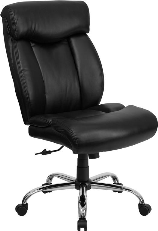 Flash Furniture Hercules Series 400 Lb. Capacity Big & Tall Black Leather Executive Swivel Office Chair