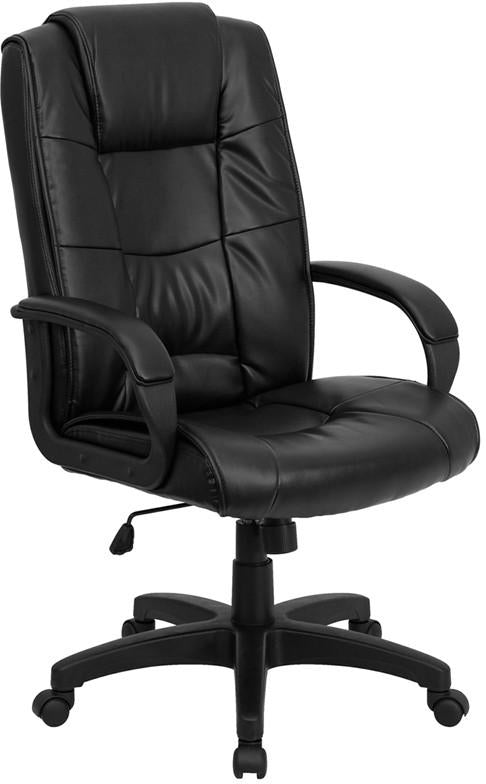 Flash Furniture High Back Black Leather Executive Swivel Office Chair