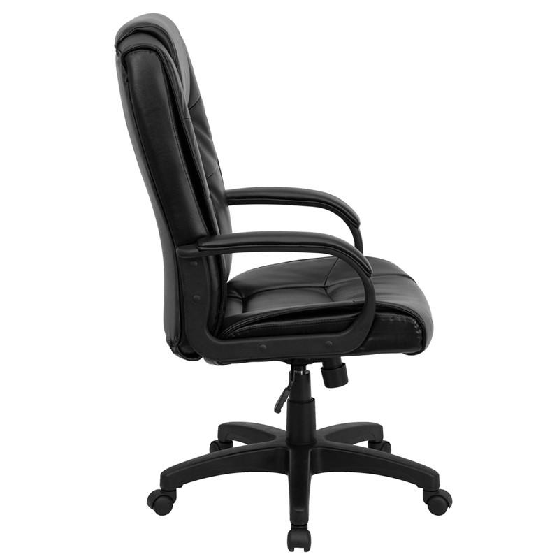 Flash Furniture High Back Black Leather Executive Swivel Office Chair