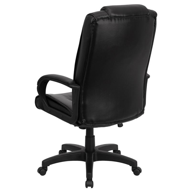 Flash Furniture High Back Black Leather Executive Swivel Office Chair