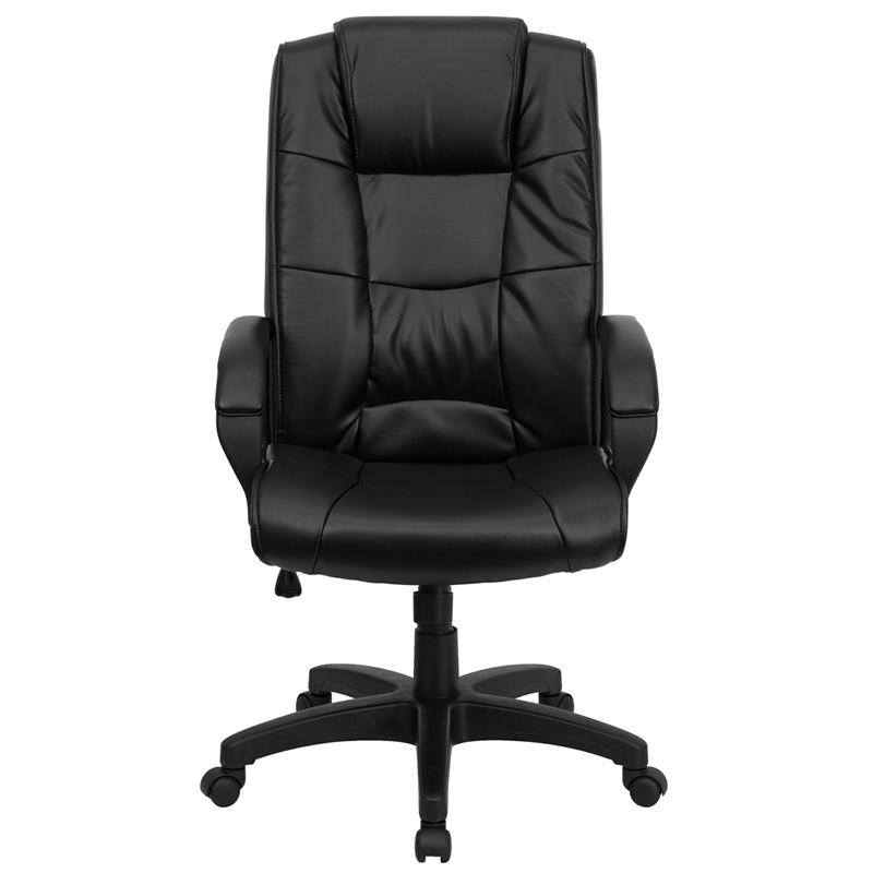 Flash Furniture High Back Black Leather Executive Swivel Office Chair