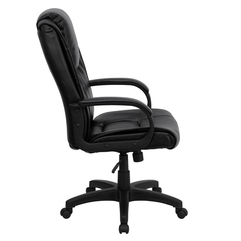 Flash Furniture High Back Black Leather Executive Swivel Office Chair