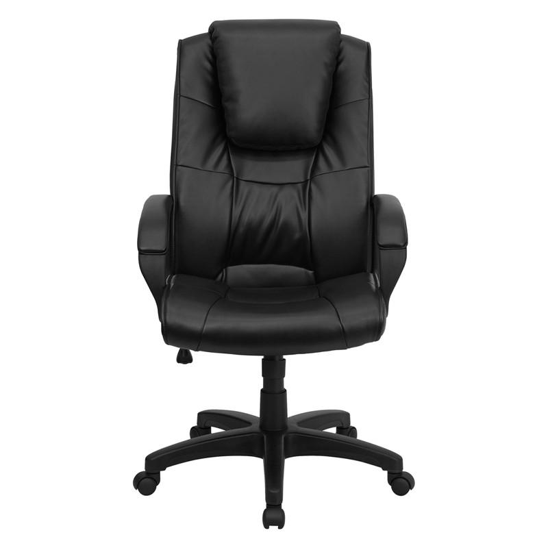 Flash Furniture High Back Black Leather Executive Swivel Office Chair