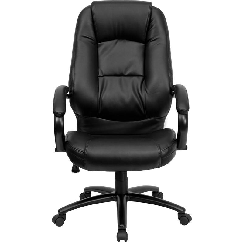 Flash Furniture High Back Black Leather Executive Swivel Office Chair
