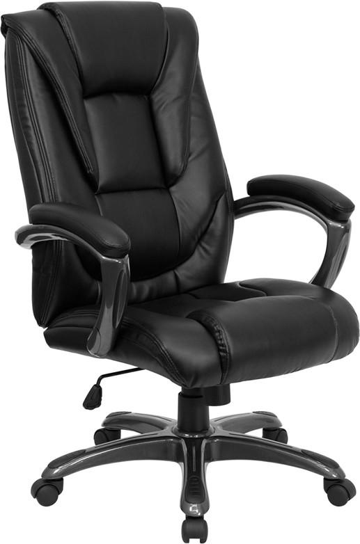 Flash Furniture High Back Black Leather Executive Swivel Office Chair