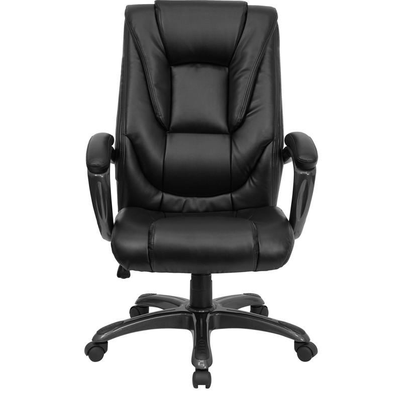 Flash Furniture High Back Black Leather Executive Swivel Office Chair