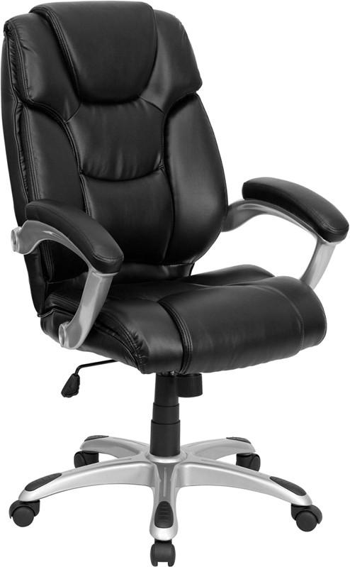 Flash Furniture High Back Black Leather Executive Swivel Office Chair
