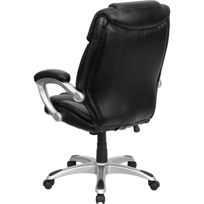 Flash Furniture High Back Black Leather Executive Swivel Office Chair