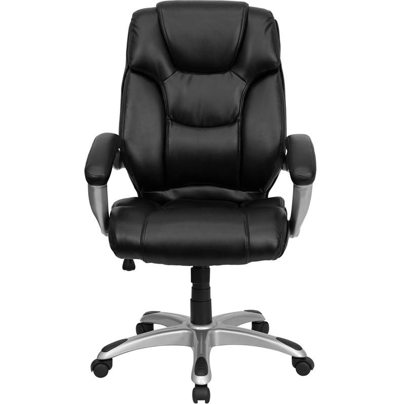 Flash Furniture High Back Black Leather Executive Swivel Office Chair