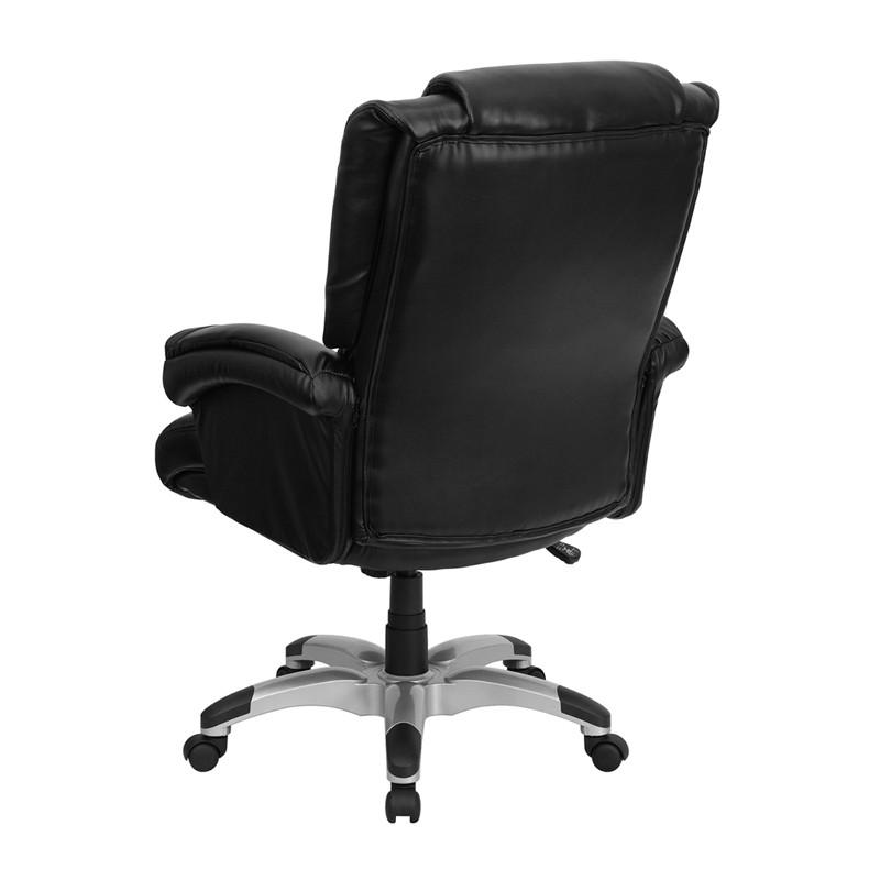 Flash Furniture High Back Black Leather Overstuffed Executive Swivel Office Chair