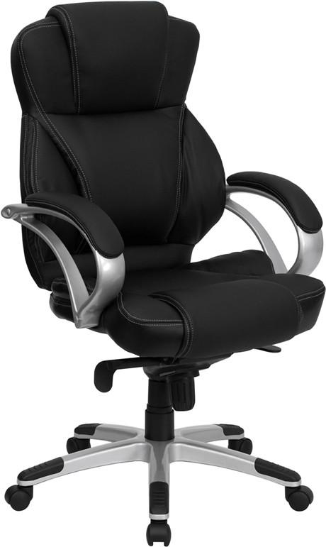 Flash Furniture High Back Black Leather Contemporary Executive Swivel Office Chair