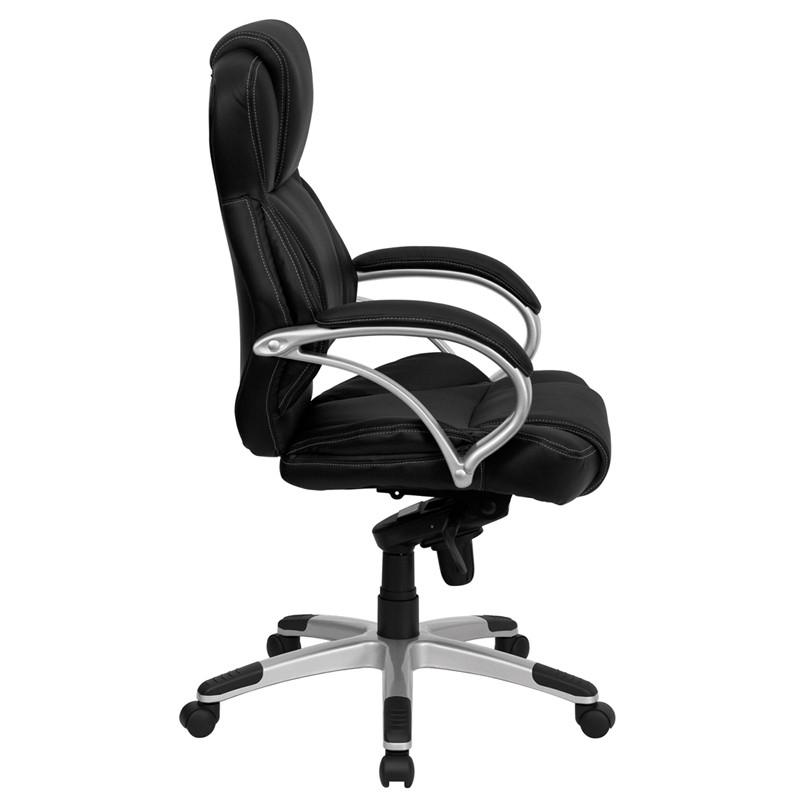 Flash Furniture High Back Black Leather Contemporary Executive Swivel Office Chair